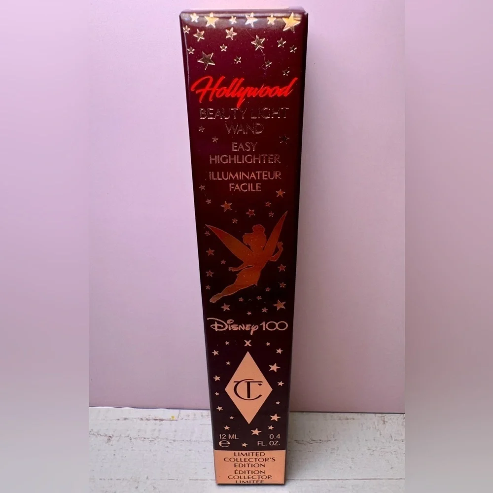 Charlotte Tilbury LE Disney Gold Beauty Light Wand Highlighter NIB 12ml